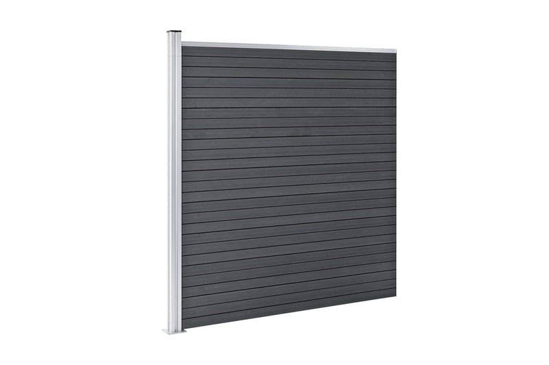 Hagegjerde WPC 699x186 cm grå - Hus & oppussing - Innsynsbeskyttelse & innhegning - Gjerde