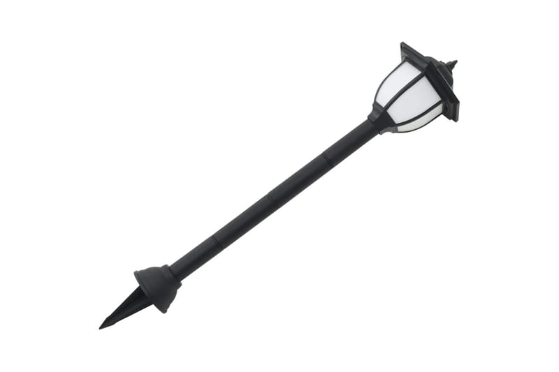 Utendørs sollampe 6 stk LED svart - Hus & oppussing - Innsynsbeskyttelse & innhegning - Gjerde