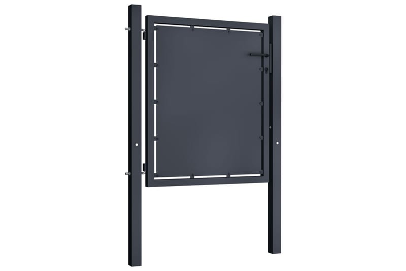 Hageport stål 100x100 cm antrasitt - Hus & oppussing - Innsynsbeskyttelse & innhegning - Port