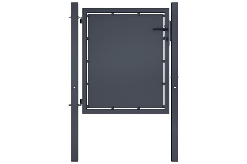 Hageport stål 100x100 cm antrasitt - Hus & oppussing - Innsynsbeskyttelse & innhegning - Port