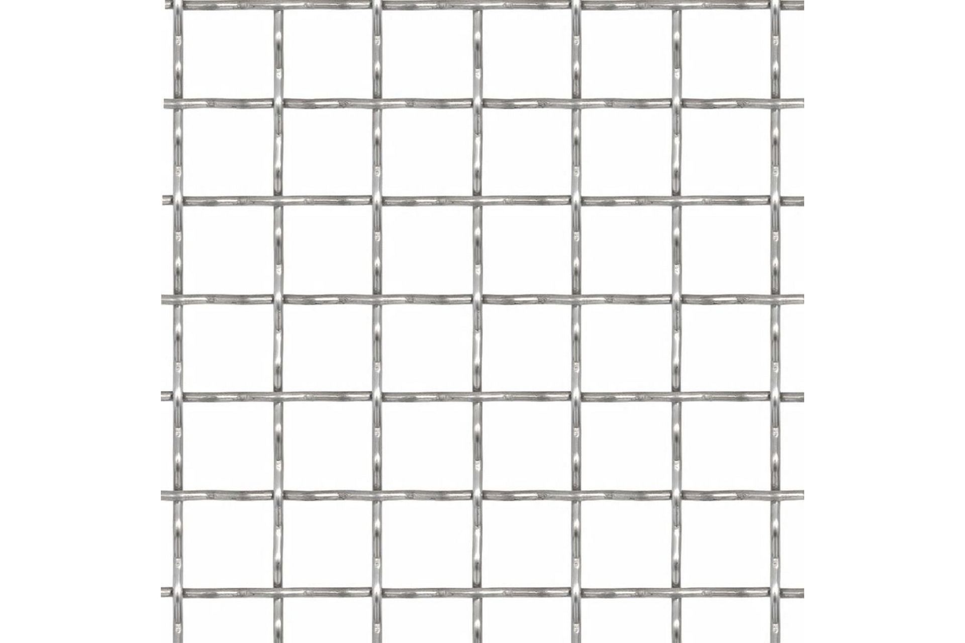 Krympet kjedegjerde hage rustfritt stål 100x85cm 21x21x2,5mm - Hus & oppussing - Innsynsbeskyttelse & innhegning - Gjerde