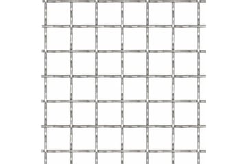 Krympet kjedegjerde hage rustfritt stål 100x85cm 21x21x2,5mm - Hus & oppussing - Innsynsbeskyttelse & innhegning - Gjerde