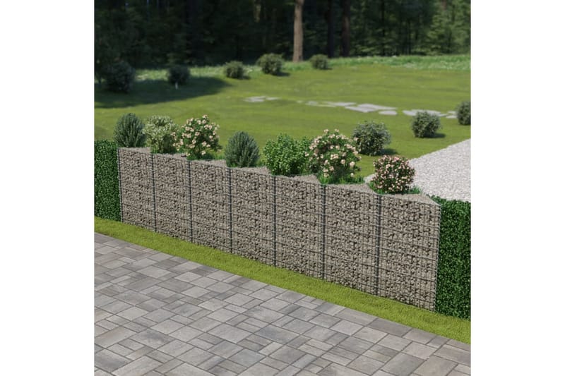 Gabion galvanisert stål 450x30x100 cm - Hus & oppussing - Innsynsbeskyttelse & innhegning - Mur
