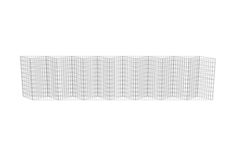 Gabion galvanisert stål 450x30x100 cm - Hus & oppussing - Innsynsbeskyttelse & innhegning - Mur