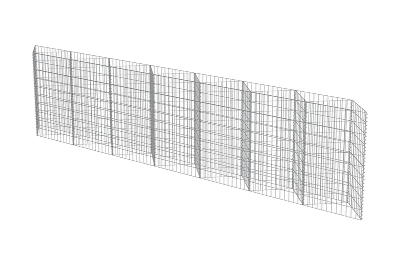 Gabion galvanisert stål 450x30x100 cm - Hus & oppussing - Innsynsbeskyttelse & innhegning - Mur