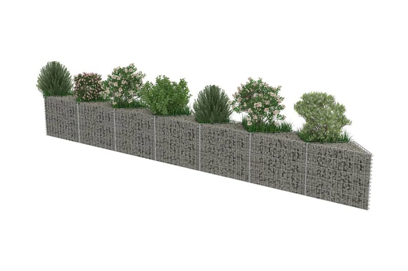Gabion galvanisert stål 450x30x50 cm - Hus & oppussing - Innsynsbeskyttelse & innhegning - Mur
