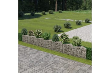 Gabion galvanisert stål 450x30x50 cm - Hus & oppussing - Innsynsbeskyttelse & innhegning - Mur