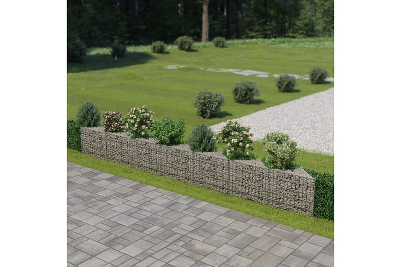 Gabion galvanisert stål 450x30x50 cm - Hus & oppussing - Innsynsbeskyttelse & innhegning - Mur
