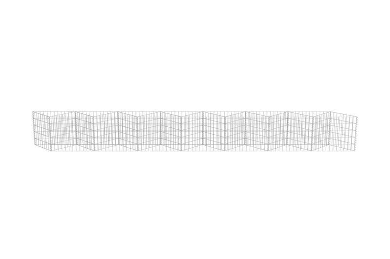 Gabion galvanisert stål 450x30x50 cm - Hus & oppussing - Innsynsbeskyttelse & innhegning - Mur