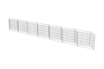 Gabion galvanisert stål 450x30x50 cm - Hus & oppussing - Innsynsbeskyttelse & innhegning - Mur