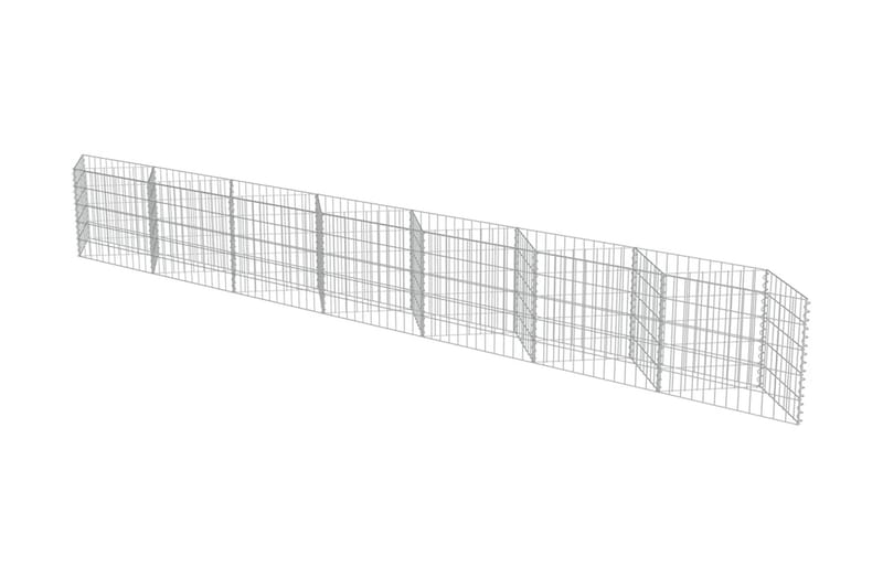 Gabion galvanisert stål 450x30x50 cm - Hus & oppussing - Innsynsbeskyttelse & innhegning - Mur