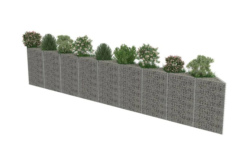 Gabion galvanisert stål 630x30x100 cm - Hus & oppussing - Innsynsbeskyttelse & innhegning - Mur