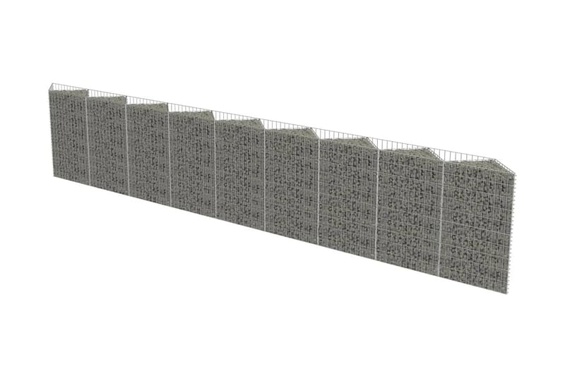 Gabion galvanisert stål 630x30x100 cm - Hus & oppussing - Innsynsbeskyttelse & innhegning - Mur