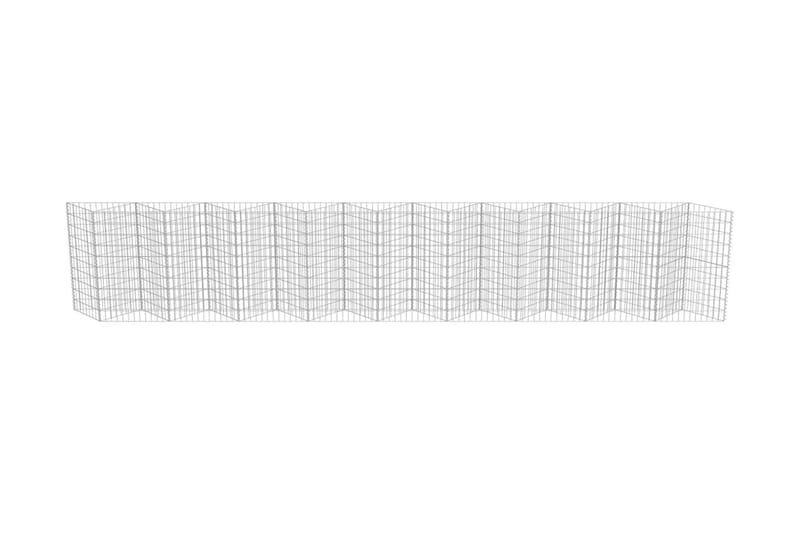 Gabion galvanisert stål 630x30x100 cm - Hus & oppussing - Innsynsbeskyttelse & innhegning - Mur