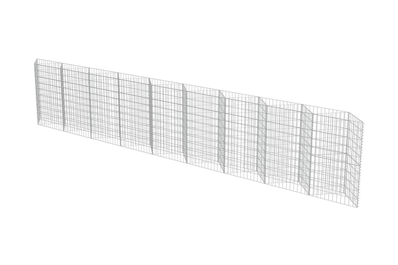 Gabion galvanisert stål 630x30x100 cm - Hus & oppussing - Innsynsbeskyttelse & innhegning - Mur