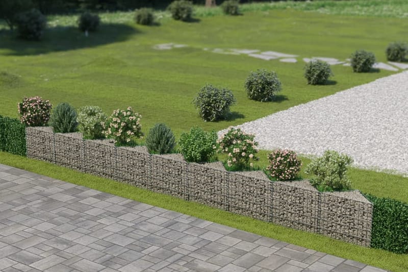 Gabion galvanisert stål 630x30x50 cm - Hus & oppussing - Innsynsbeskyttelse & innhegning - Mur