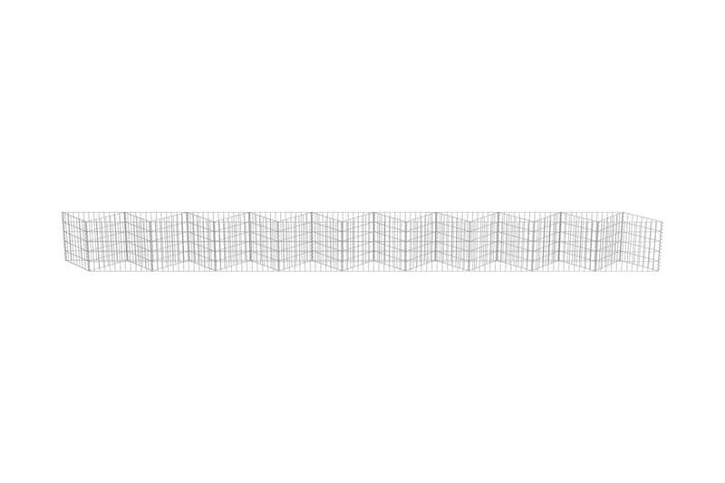 Gabion galvanisert stål 630x30x50 cm - Hus & oppussing - Innsynsbeskyttelse & innhegning - Mur