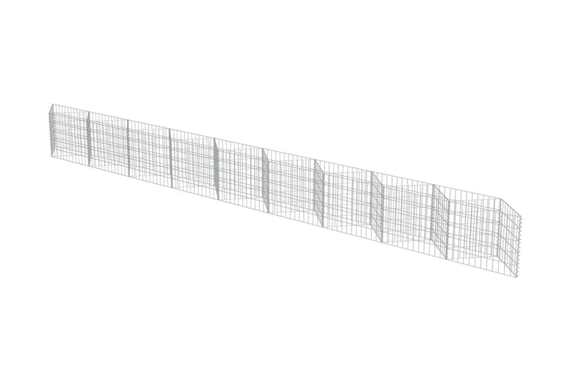 Gabion galvanisert stål 630x30x50 cm - Hus & oppussing - Innsynsbeskyttelse & innhegning - Mur