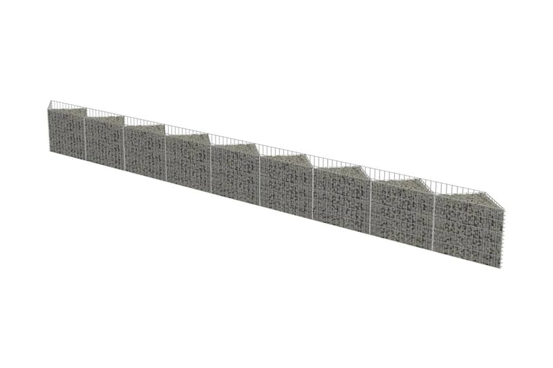 Gabion galvanisert stål 630x30x50 cm - Hus & oppussing - Innsynsbeskyttelse & innhegning - Mur