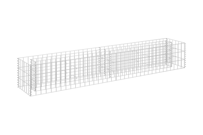 Gabion høybed galvanisert stål 180x30x30 cm - Gabion