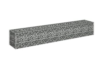 Gabion høybed galvanisert stål 180x30x30 cm - Hus & oppussing - Innsynsbeskyttelse & innhegning - Mur