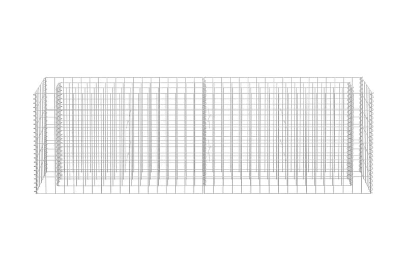 Gabion høybed galvanisert stål 180x30x60 cm - Silver - Hus & oppussing - Innsynsbeskyttelse & innhegning - Mur