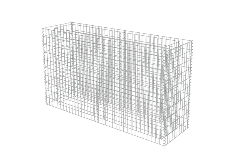Gabion høybed galvanisert stål 180x50x100 cm - Hus & oppussing - Innsynsbeskyttelse & innhegning - Mur