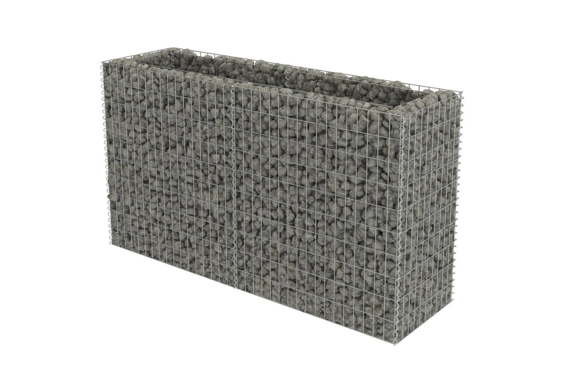 Gabion høybed galvanisert stål 180x50x100 cm - Hus & oppussing - Innsynsbeskyttelse & innhegning - Mur