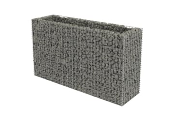 Gabion høybed galvanisert stål 180x50x100 cm - Hus & oppussing - Innsynsbeskyttelse & innhegning - Mur