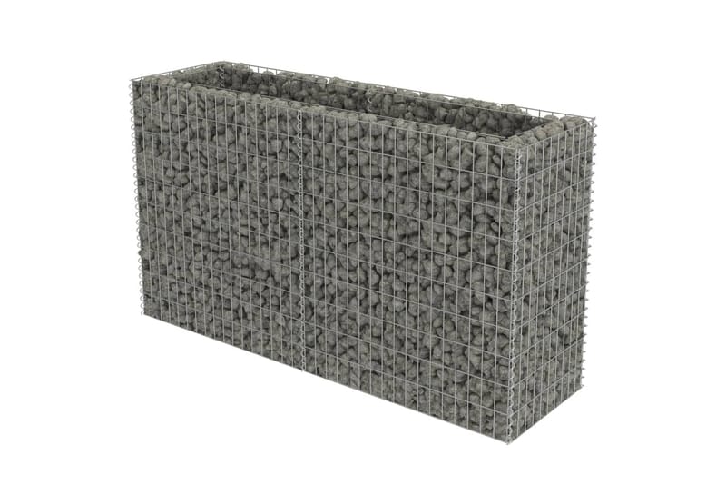 Gabion høybed galvanisert stål 180x50x100 cm - Hus & oppussing - Innsynsbeskyttelse & innhegning - Mur