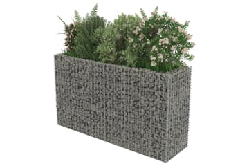 Gabion høybed galvanisert stål 180x50x100 cm - Hus & oppussing - Innsynsbeskyttelse & innhegning - Mur
