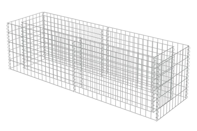 Gabion høybed galvanisert stål 180x50x50 cm - Hus & oppussing - Innsynsbeskyttelse & innhegning - Mur