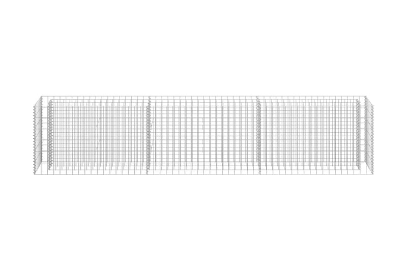 Gabion høybed galvanisert stål 270x30x60 cm - Silver - Hus & oppussing - Innsynsbeskyttelse & innhegning - Mur