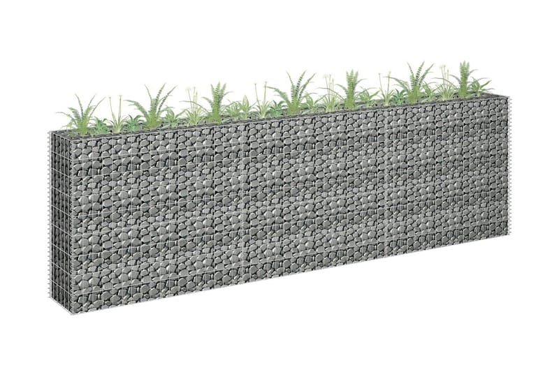 Gabion høybed galvanisert stål 270x30x90 cm - Gabion