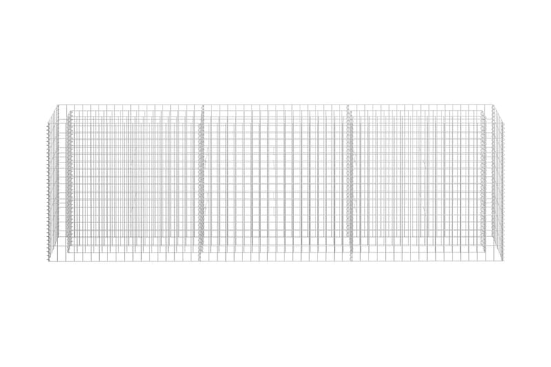 Gabion høybed galvanisert stål 270x30x90 cm - Hus & oppussing - Innsynsbeskyttelse & innhegning - Mur