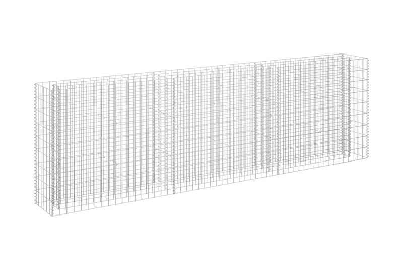 Gabion høybed galvanisert stål 270x30x90 cm - Hus & oppussing - Innsynsbeskyttelse & innhegning - Mur