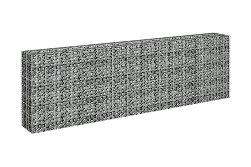 Gabion høybed galvanisert stål 270x30x90 cm - Hus & oppussing - Innsynsbeskyttelse & innhegning - Mur