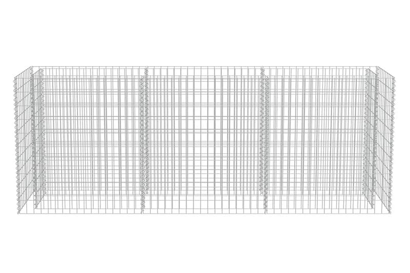 Gabion høybed galvanisert stål 270x50x100 cm - Hus & oppussing - Innsynsbeskyttelse & innhegning - Mur