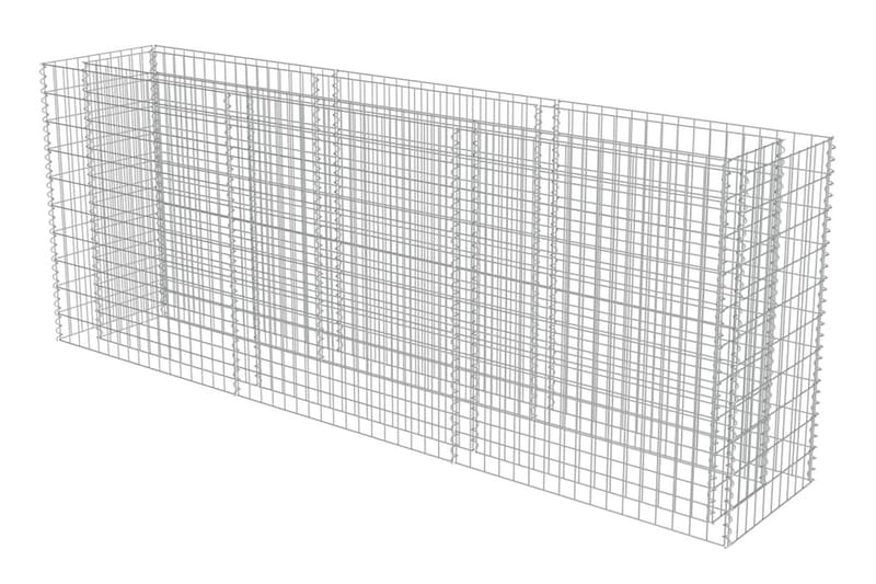 Gabion høybed galvanisert stål 270x50x100 cm - Hus & oppussing - Innsynsbeskyttelse & innhegning - Mur