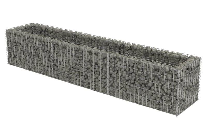 Gabion høybed galvanisert stål 270x50x50 cm - Hus & oppussing - Innsynsbeskyttelse & innhegning - Mur