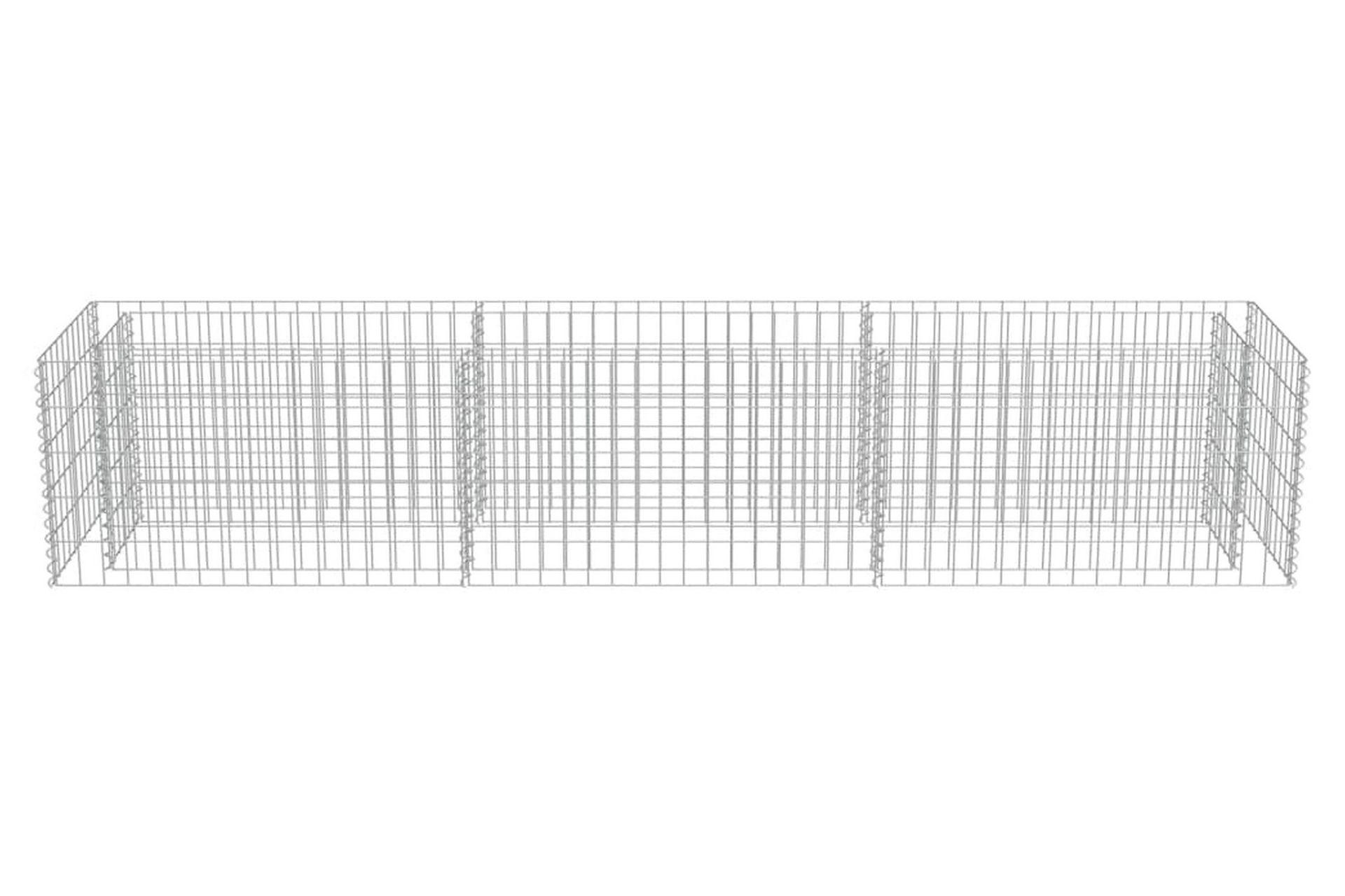 Gabion høybed galvanisert stål 270x50x50 cm - Hus & oppussing - Innsynsbeskyttelse & innhegning - Mur