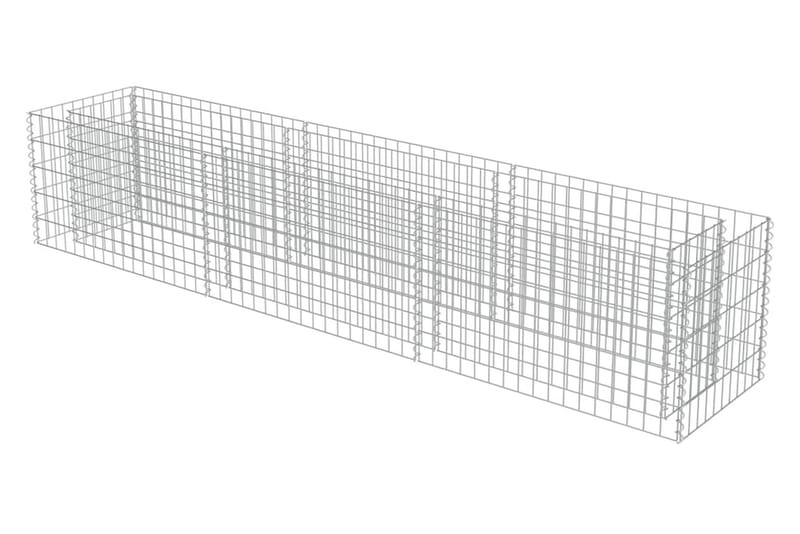 Gabion høybed galvanisert stål 270x50x50 cm - Hus & oppussing - Innsynsbeskyttelse & innhegning - Mur