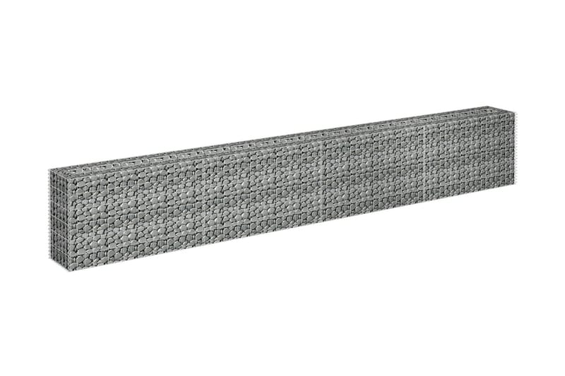 Gabion høybed galvanisert stål 360x30x60 cm - Hus & oppussing - Innsynsbeskyttelse & innhegning - Mur