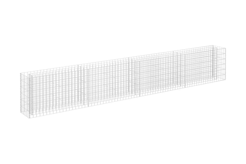 Gabion høybed galvanisert stål 360x30x60 cm - Hus & oppussing - Innsynsbeskyttelse & innhegning - Mur
