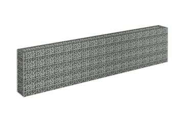 Gabion høybed galvanisert stål 360x30x90 cm - Silver - Hus & oppussing - Innsynsbeskyttelse & innhegning - Mur