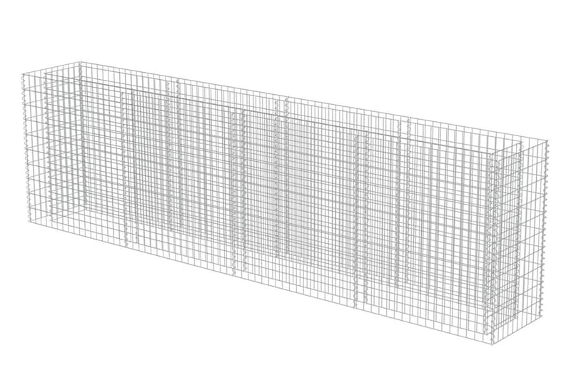 Gabion høybed galvanisert stål 360x50x100 cm - Hus & oppussing - Innsynsbeskyttelse & innhegning - Mur