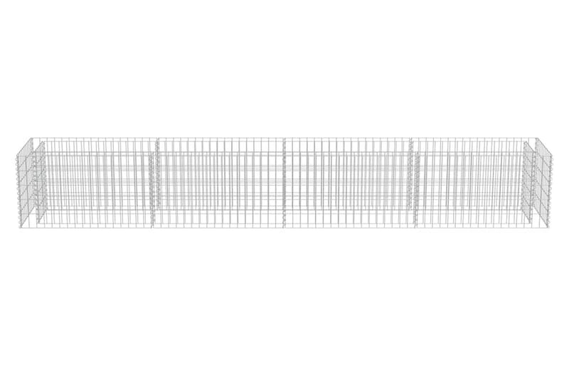 Gabion høybed galvanisert stål 360x50x50 cm - Hus & oppussing - Innsynsbeskyttelse & innhegning - Mur