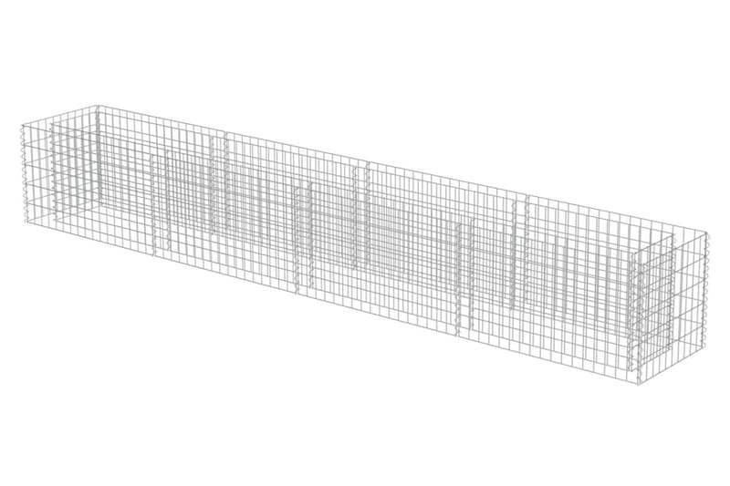 Gabion høybed galvanisert stål 360x50x50 cm - Hus & oppussing - Innsynsbeskyttelse & innhegning - Mur
