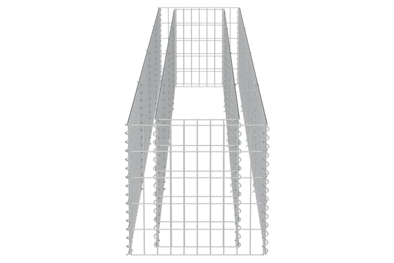 Gabion høybed galvanisert stål 360x50x50 cm - Hus & oppussing - Innsynsbeskyttelse & innhegning - Mur