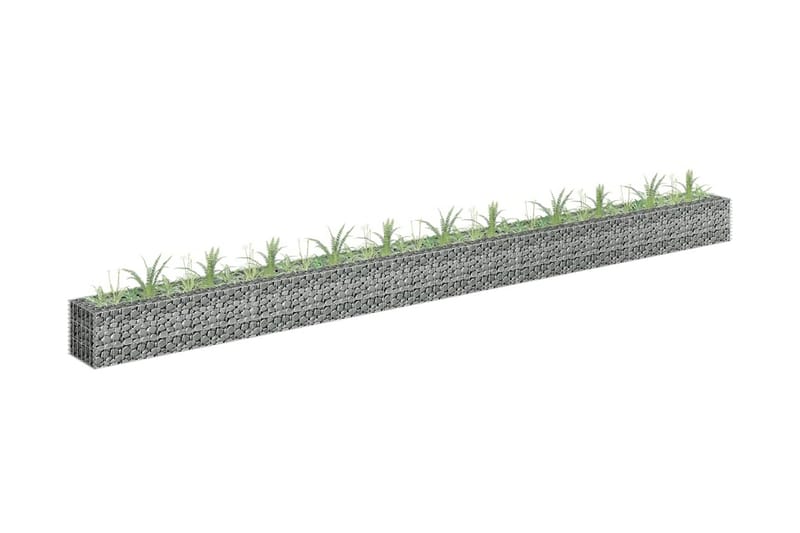 Gabion høybed galvanisert stål 450x30x30 cm - Hus & oppussing - Innsynsbeskyttelse & innhegning - Mur